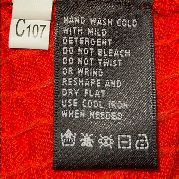 August Silk Red Textured Shrug Sweater - Picture 3 of 4